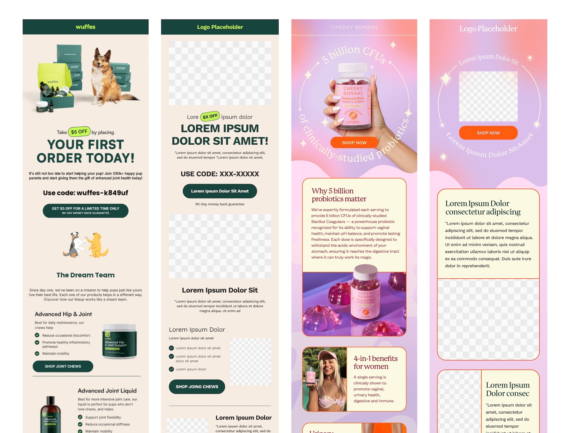 16 Figma email templates preview